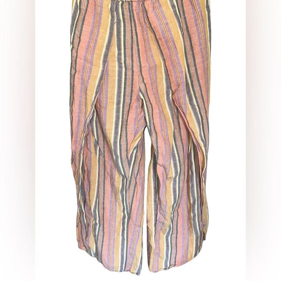 Anthropologie Drew Emerson Jumpsuit Size Medium Strapless Tulip Hem Linen Blend - Picture 5 of 11